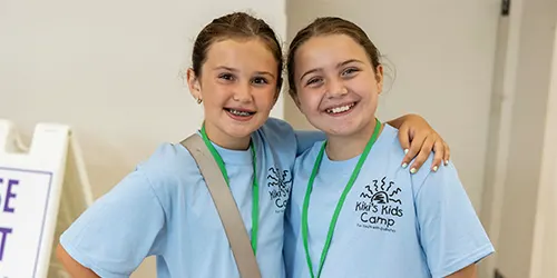 Two smiling kids